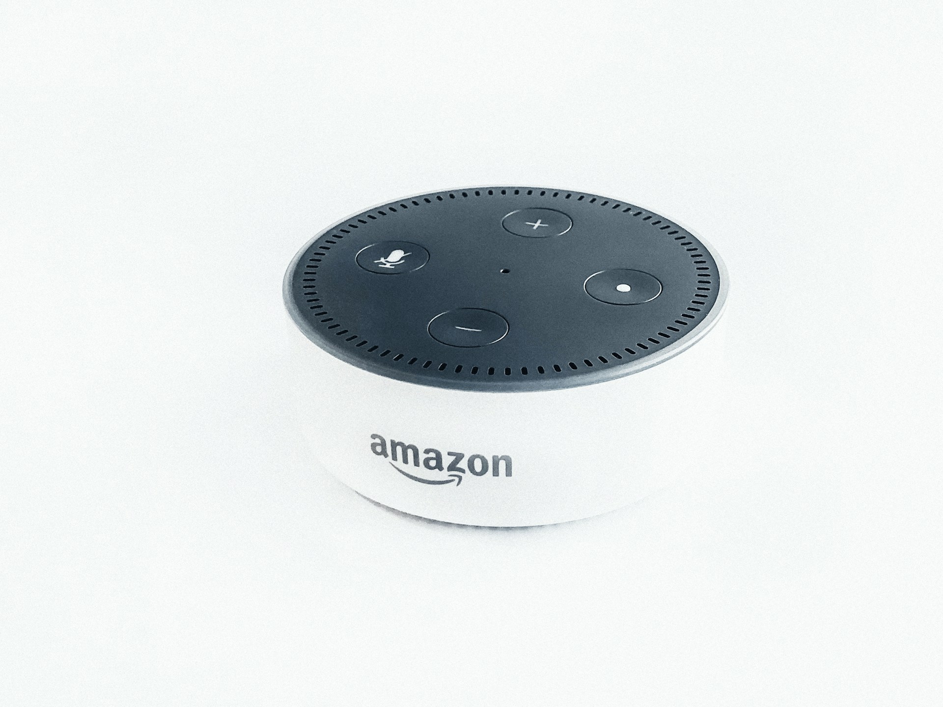 white-and-black-amazon-echo-dot